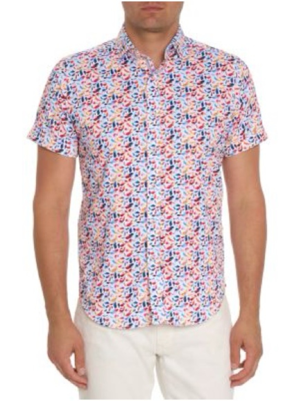Robert Graham Brushstroke Button Down Shirt XL